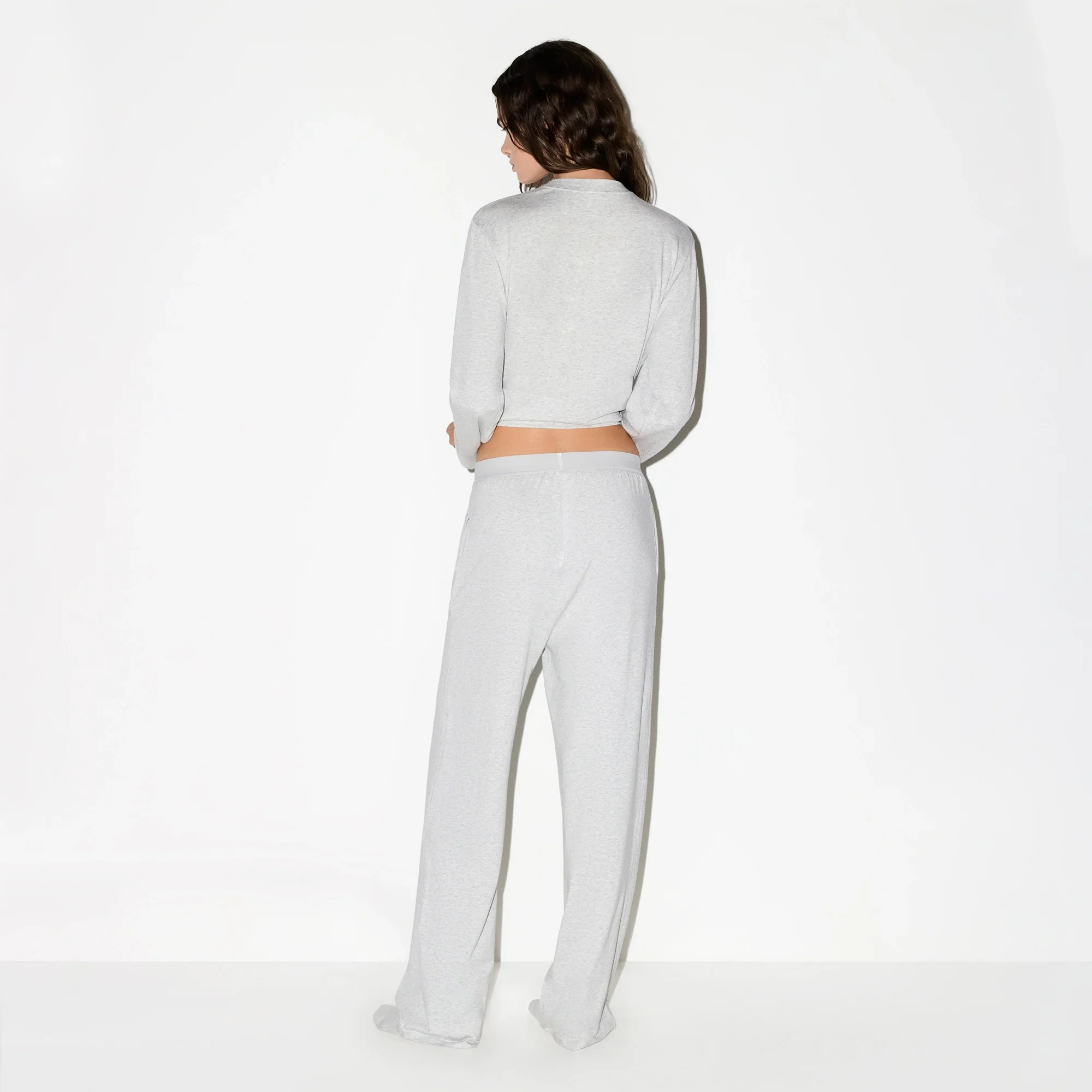 BOYFRIEND LOOSE PANT | LIGHT HEATHER GREY - Image 4