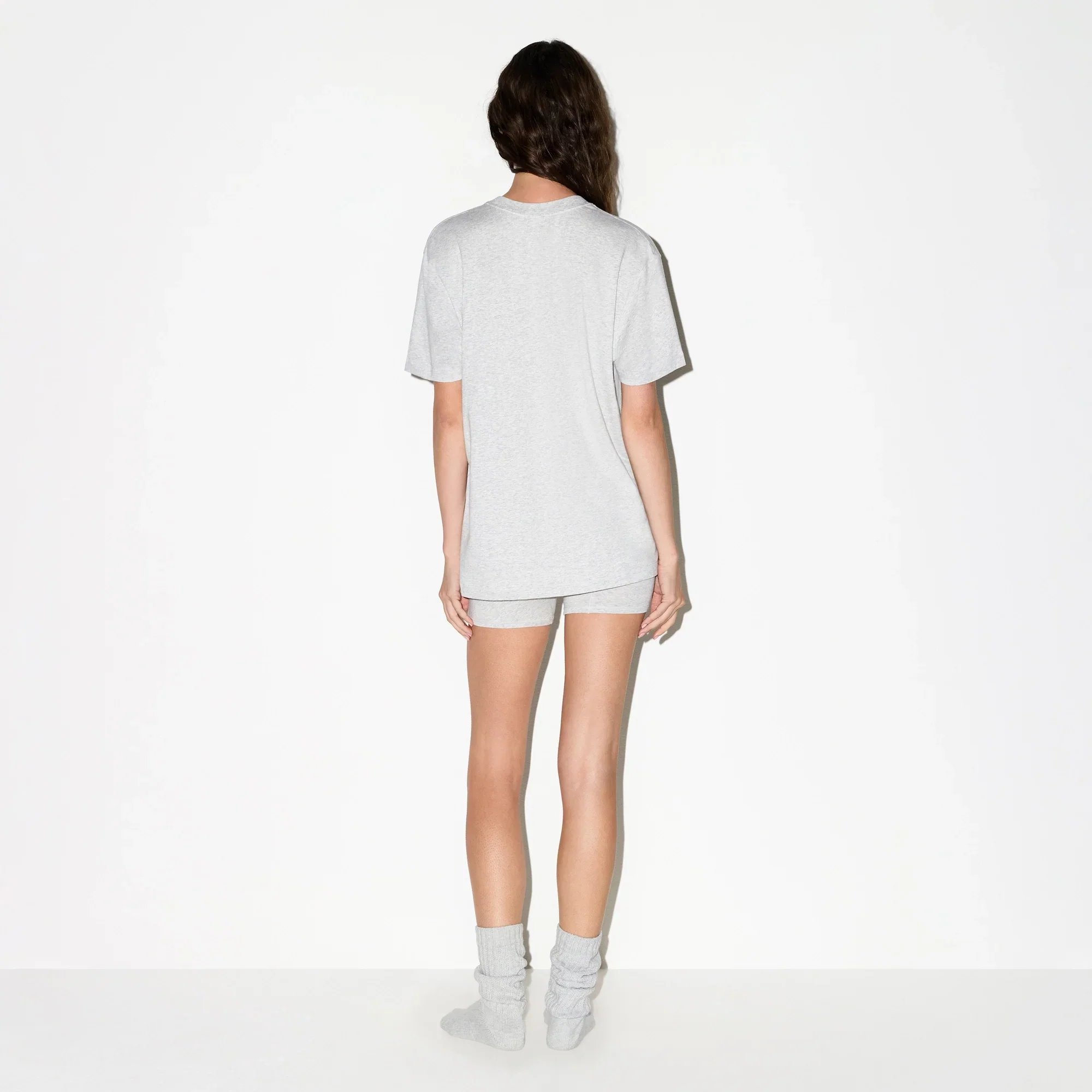 BOYFRIEND T-SHIRT | LIGHT HEATHER GREY - Image 4