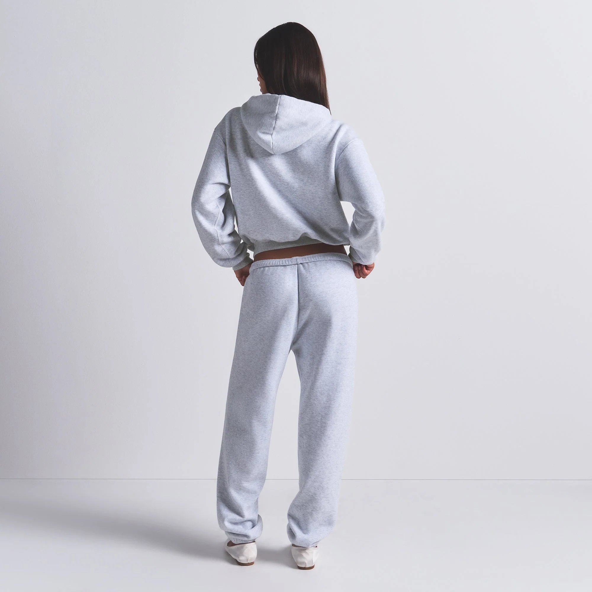 COTTON FLEECE CLASSIC JOGGER | LIGHT HEATHER GREY - Image 5