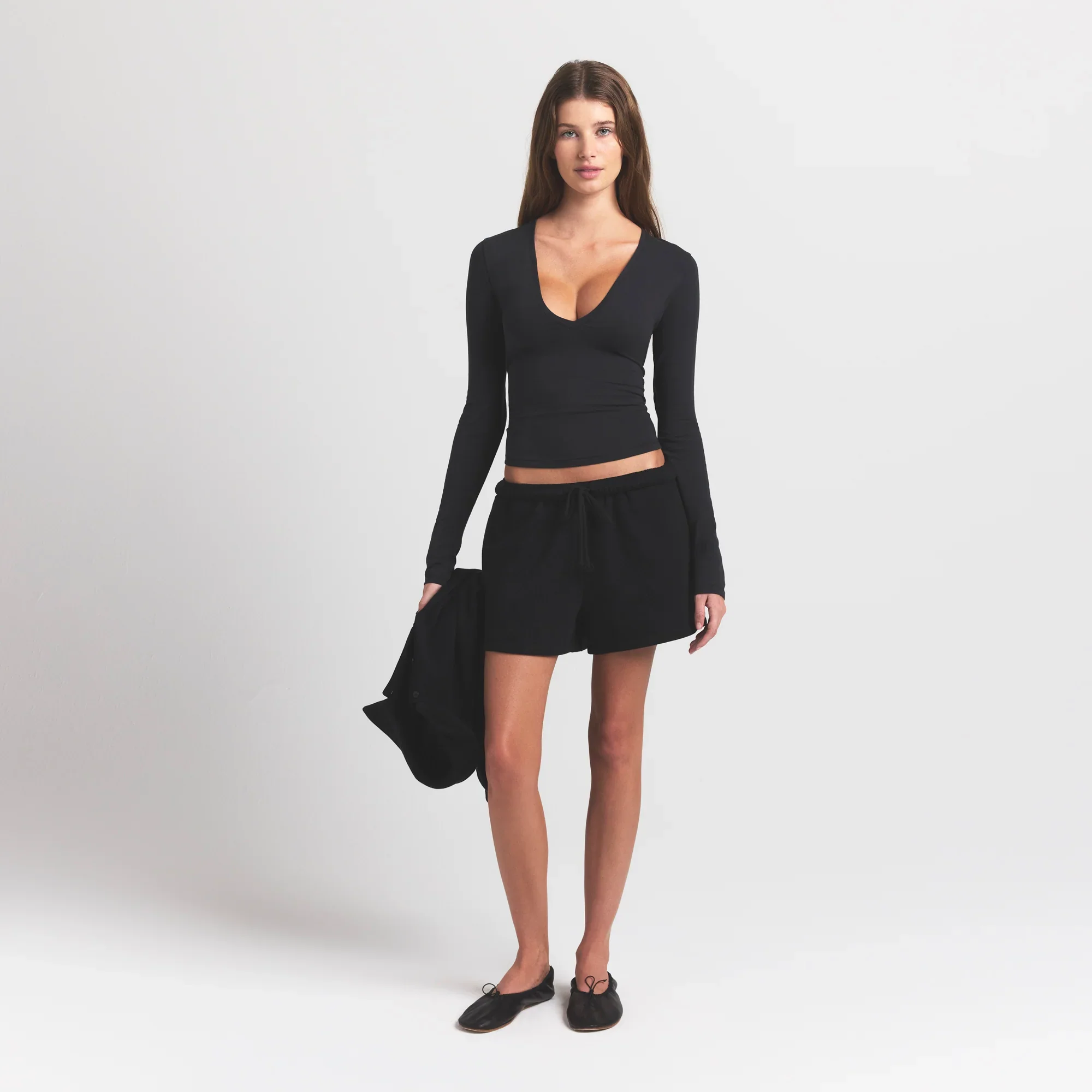 COTTON FLEECE CLASSIC SHORT | ONYX - Image 2