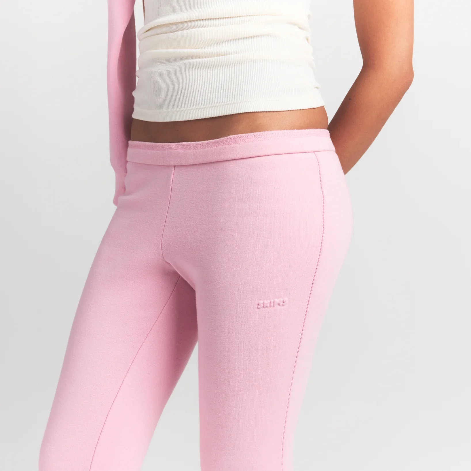 COTTON FLEECE SLIM PANT | HALITE - Image 3