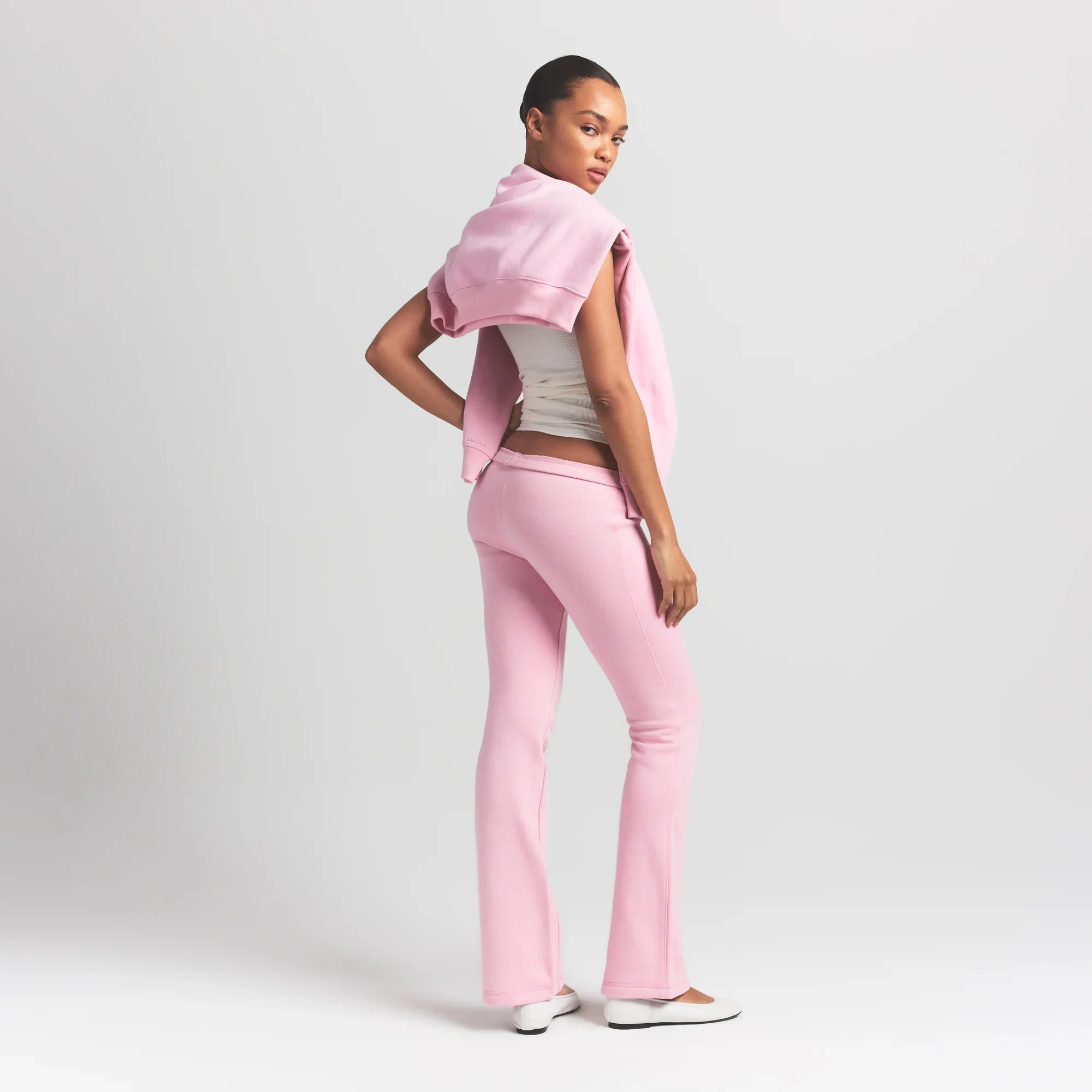 COTTON FLEECE SLIM PANT | HALITE - Image 4