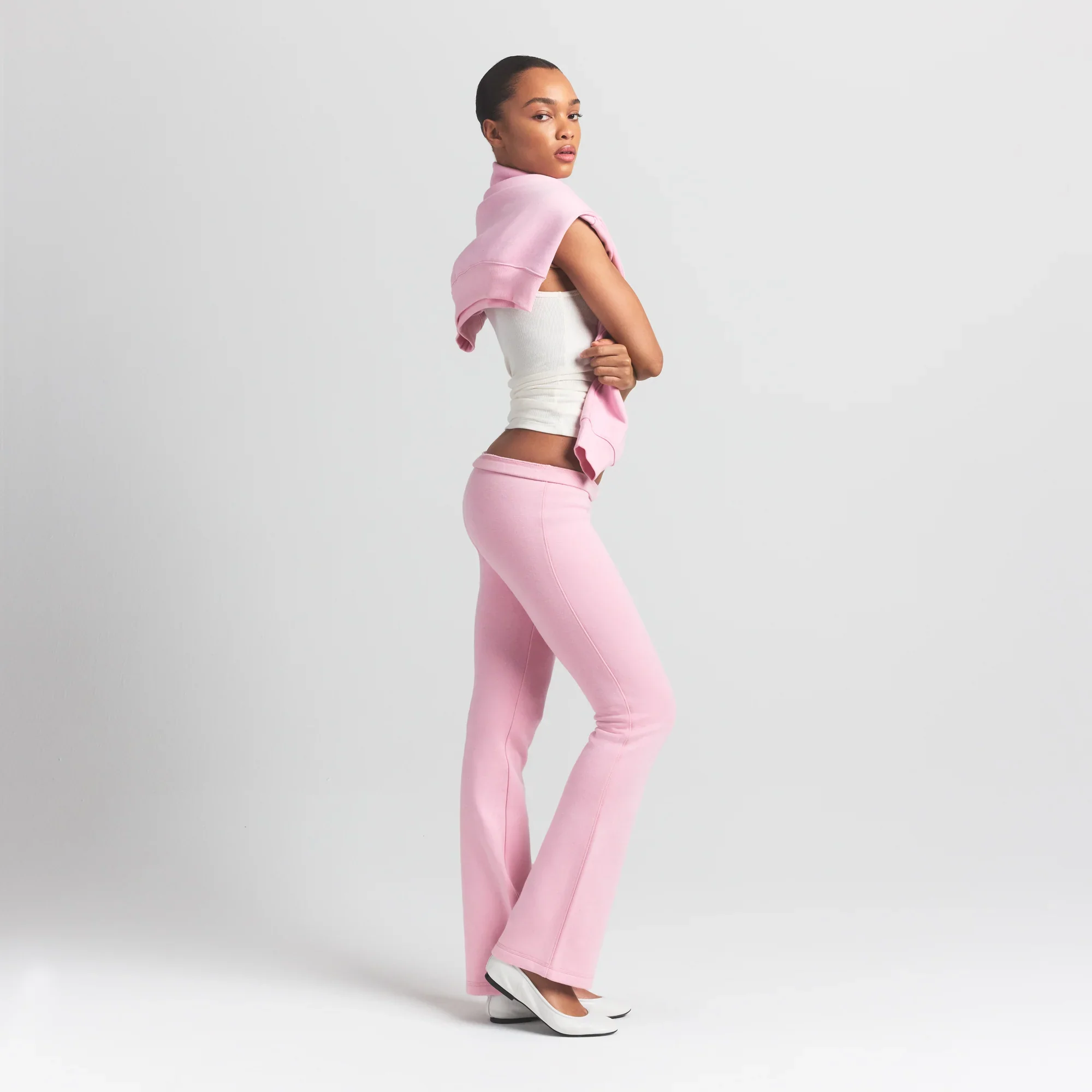 COTTON FLEECE SLIM PANT | HALITE - Image 5