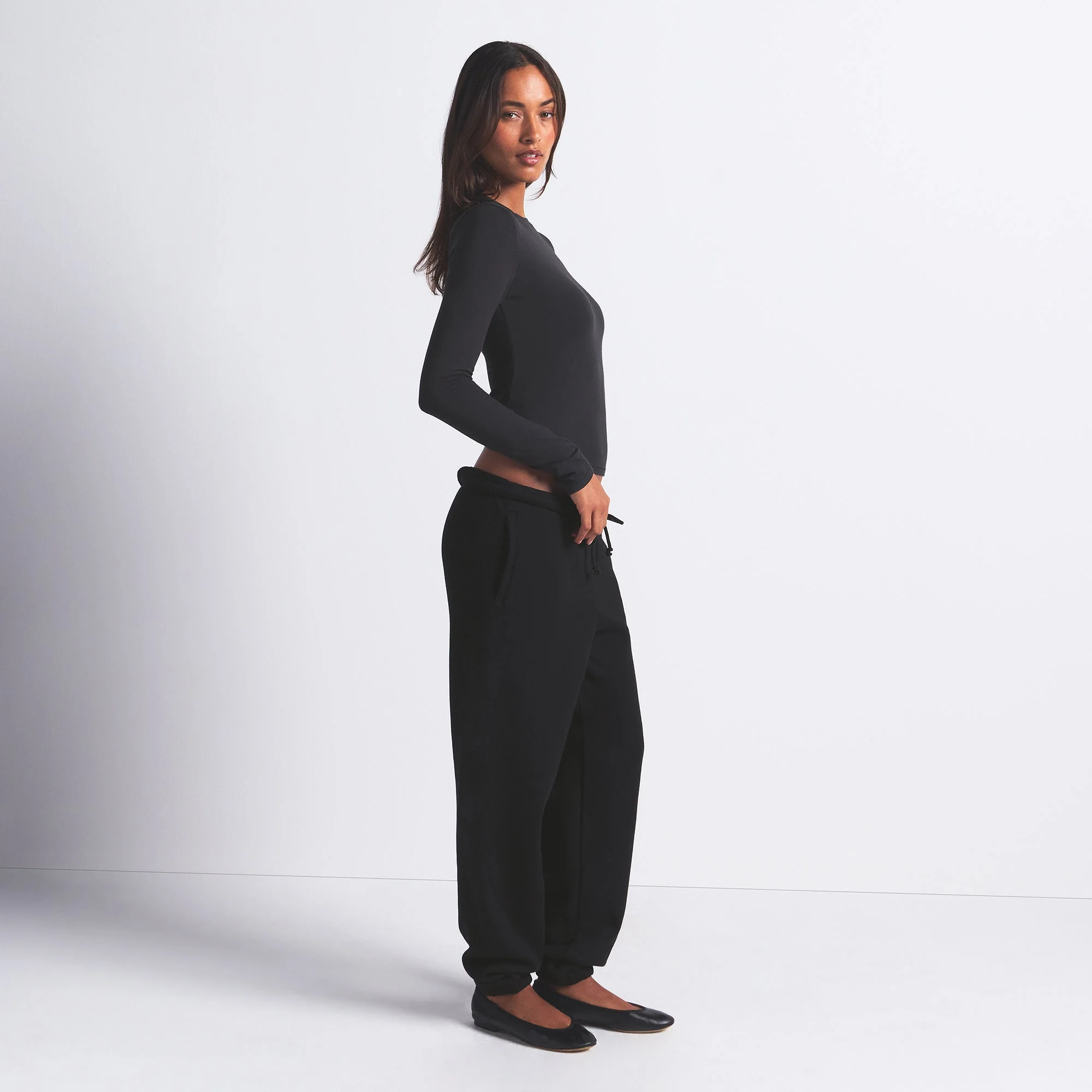 COTTON JERSEY LONG SLEEVE T-SHIRT | SOOT - Image 5
