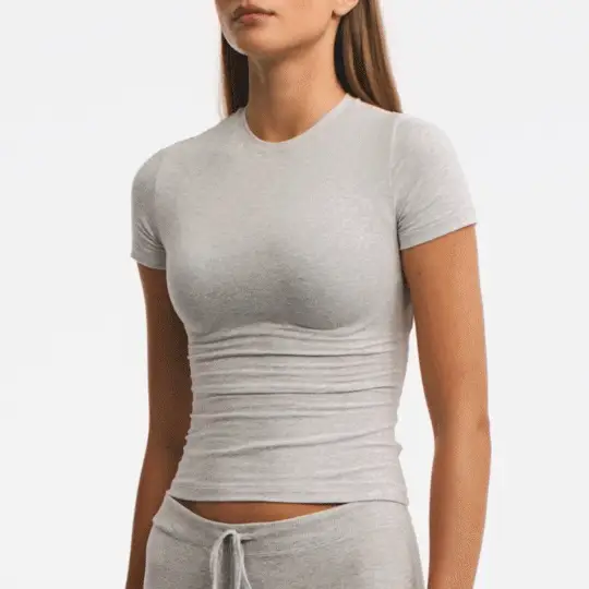 COTTON JERSEY T-SHIRT | MARBLE - Image 5