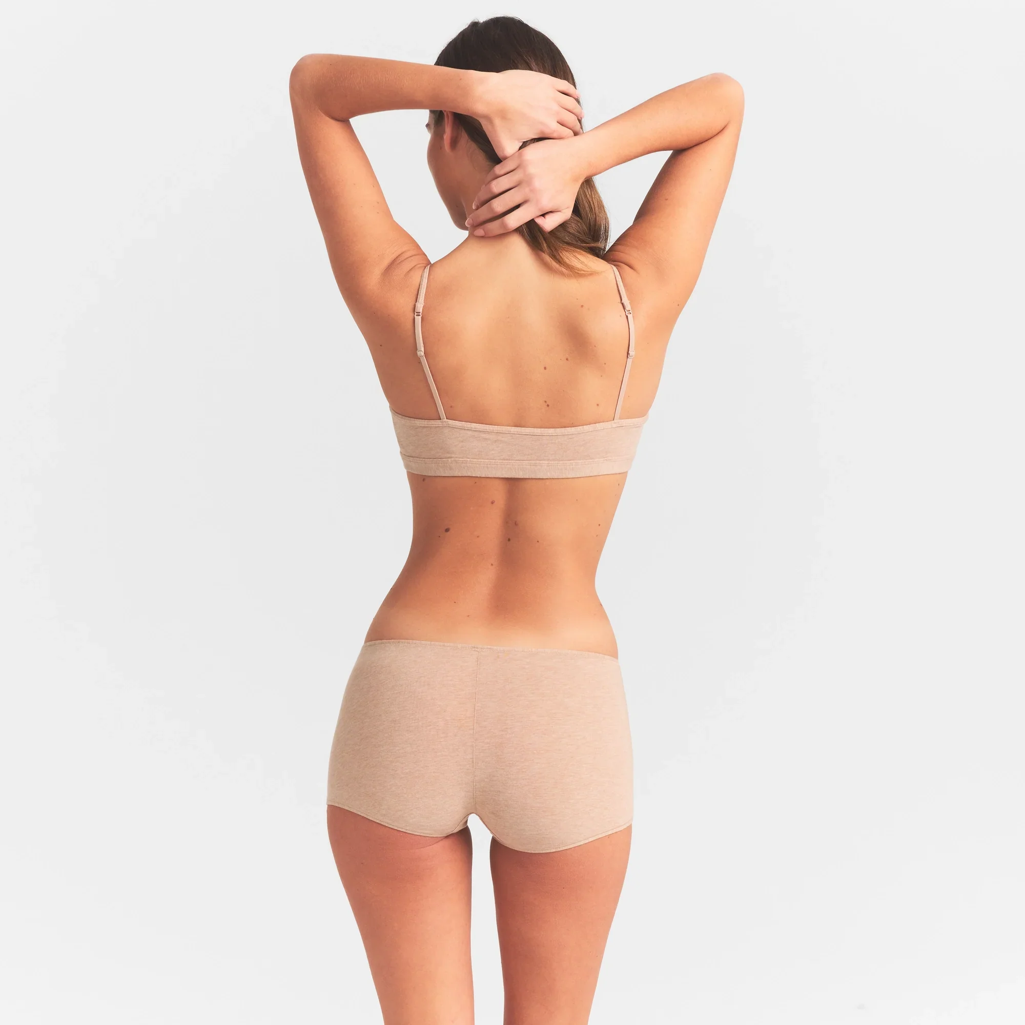EVERYDAY COTTON BOY SHORT | CLAY HEATHER - Image 5