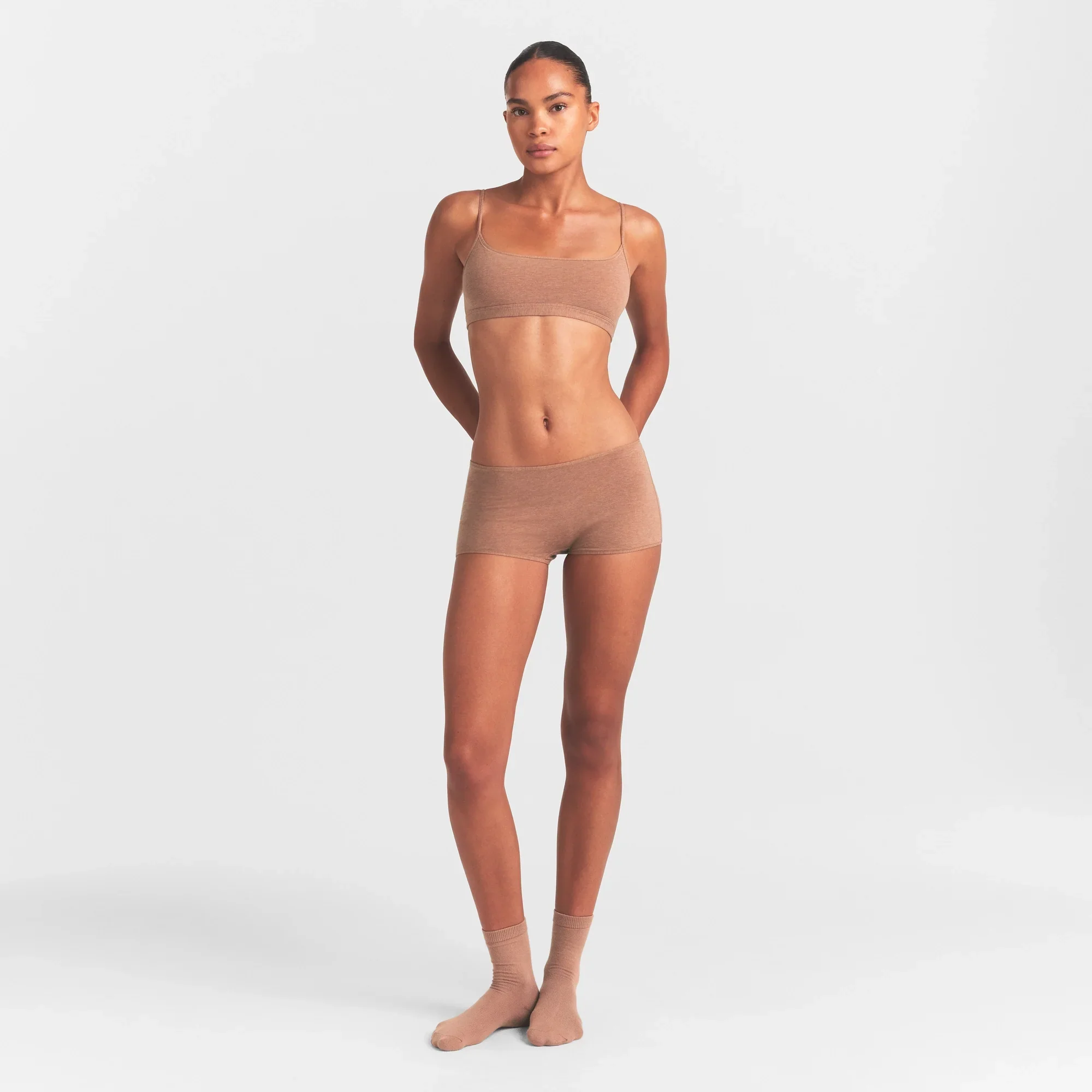 EVERYDAY COTTON BOY SHORT | SIENNA HEATHER - Image 2