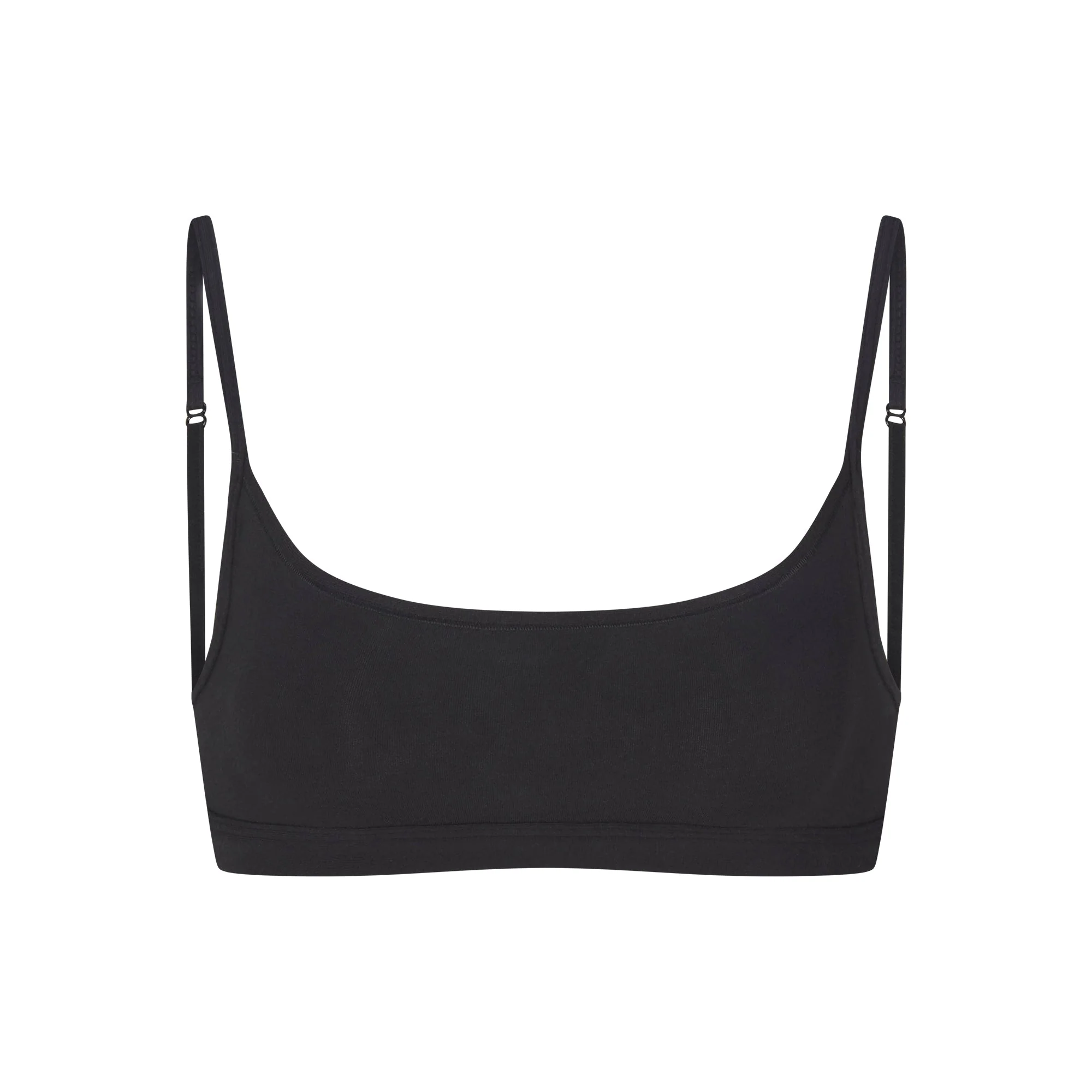EVERYDAY COTTON SCOOP BRALETTE | ONYX