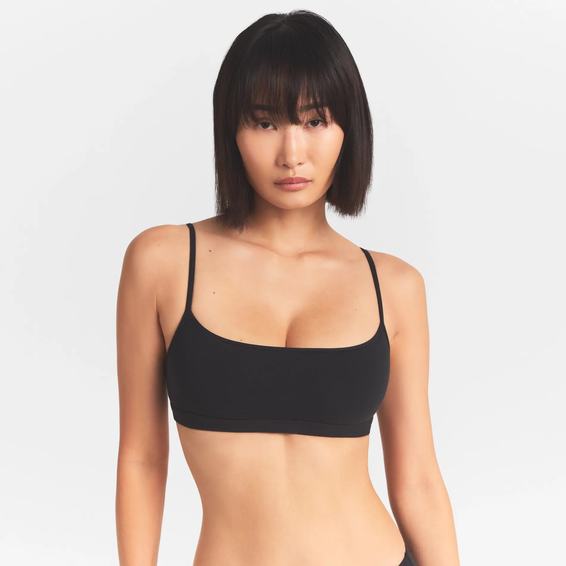 EVERYDAY COTTON SCOOP BRALETTE | ONYX - Image 3