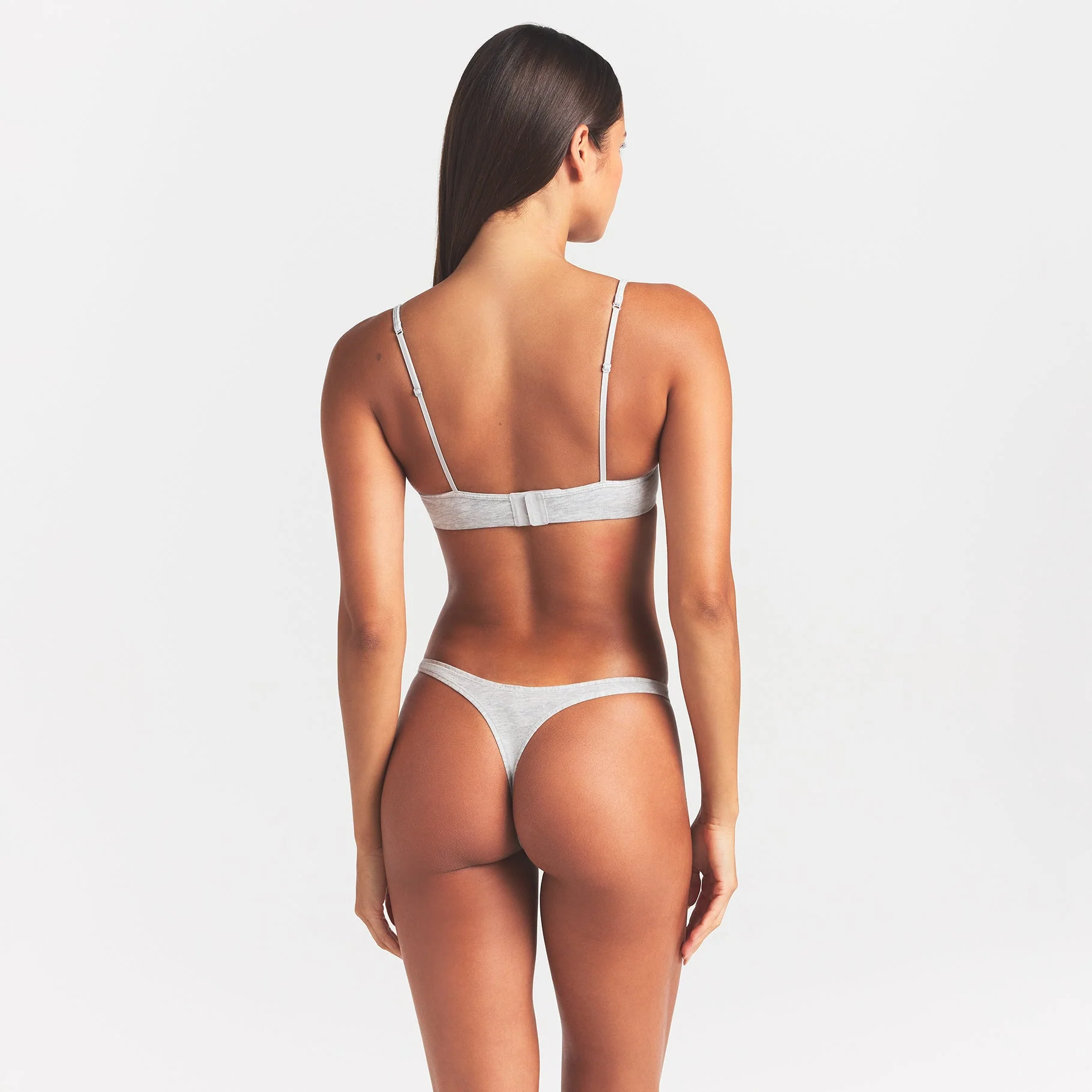 EVERYDAY COTTON T-SHIRT BRA | LIGHT HEATHER GREY - Image 4