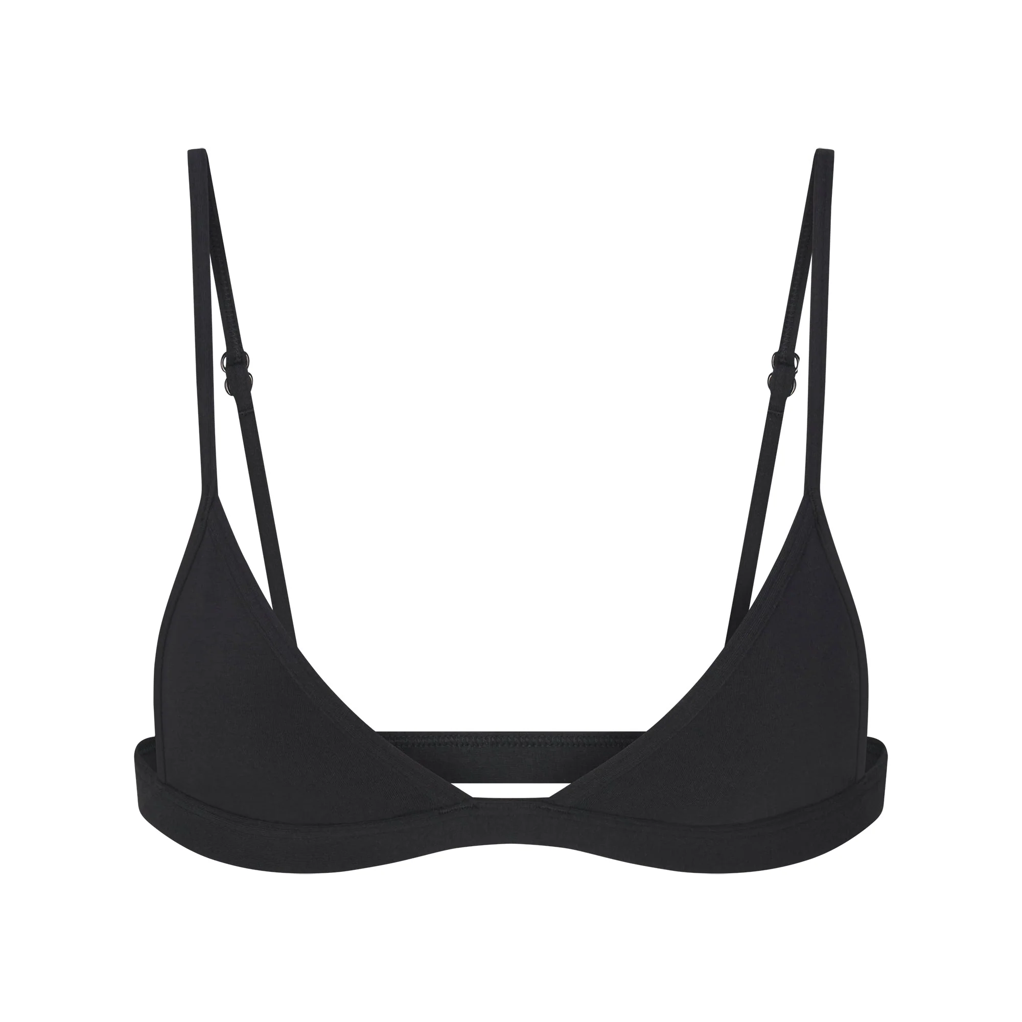 EVERYDAY COTTON TRIANGLE BRALETTE | ONYX