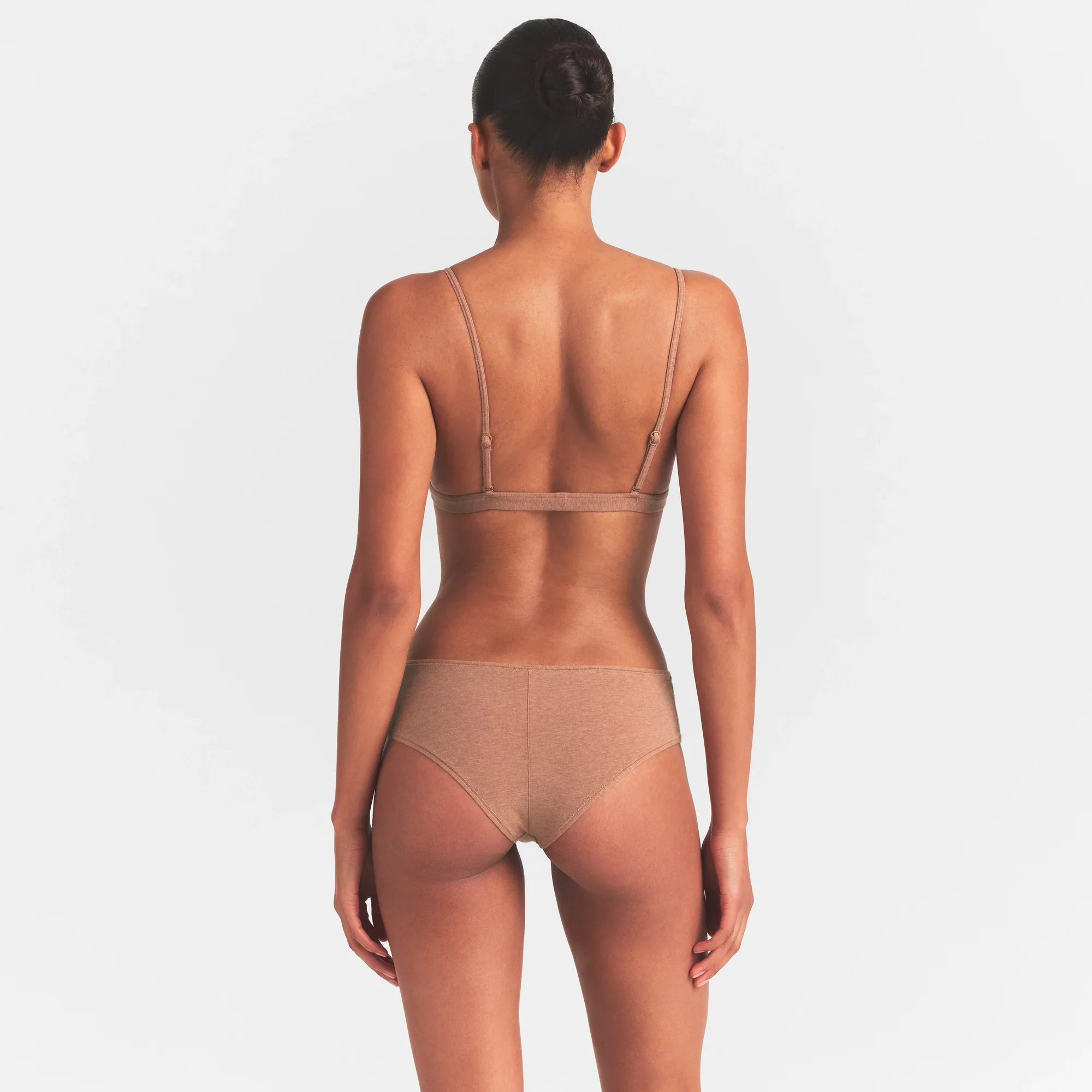 EVERYDAY COTTON TRIANGLE BRALETTE | SIENNA HEATHER - Image 4