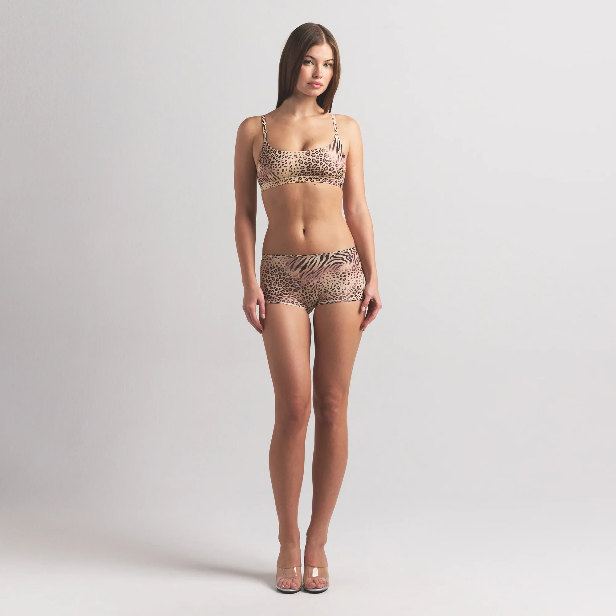 FITS EVERYBODY SCOOP BRALETTE | SAND MULTI ANIMAL - Image 2