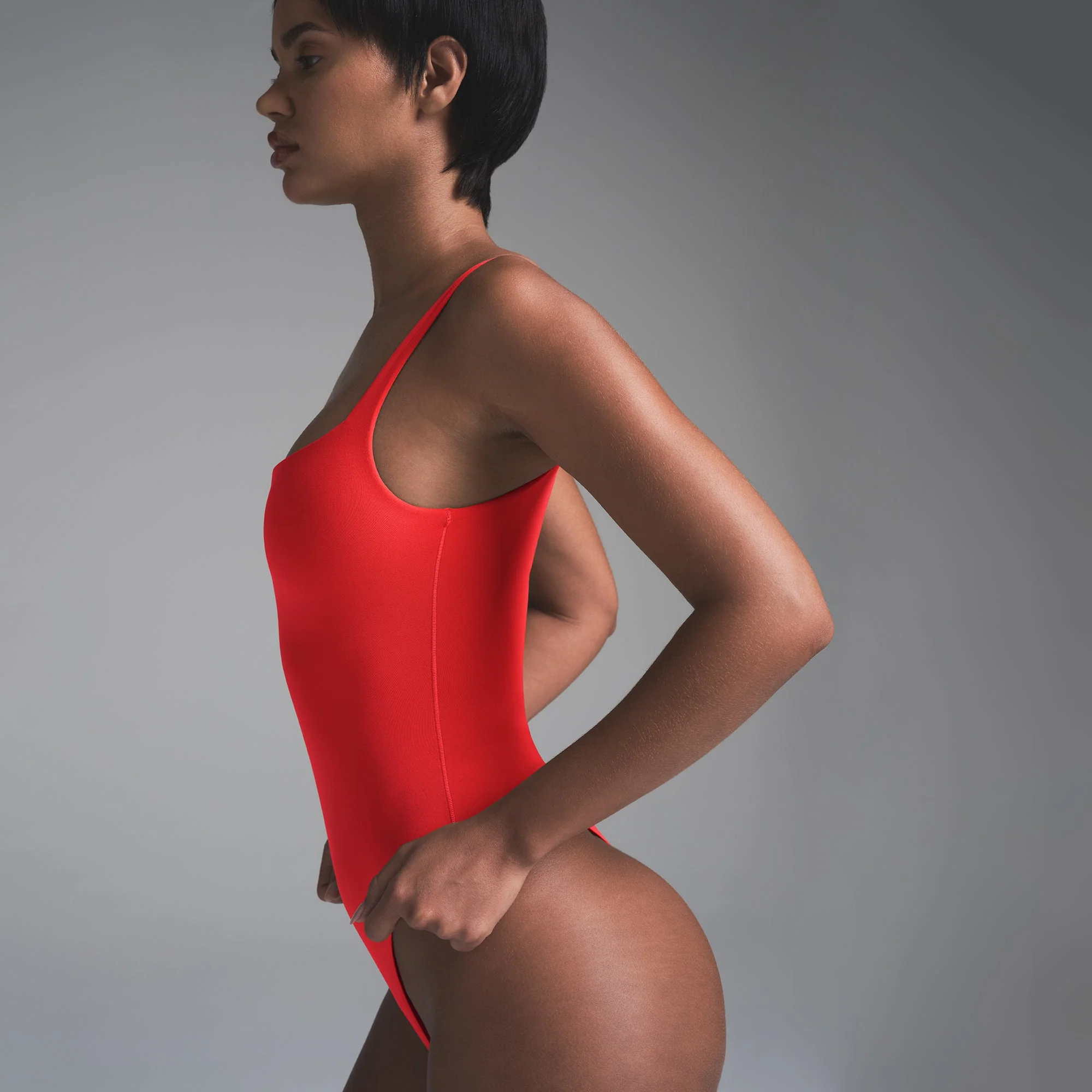 FITS EVERYBODY SQUARE NECK BODYSUIT | CHERRY - Image 4