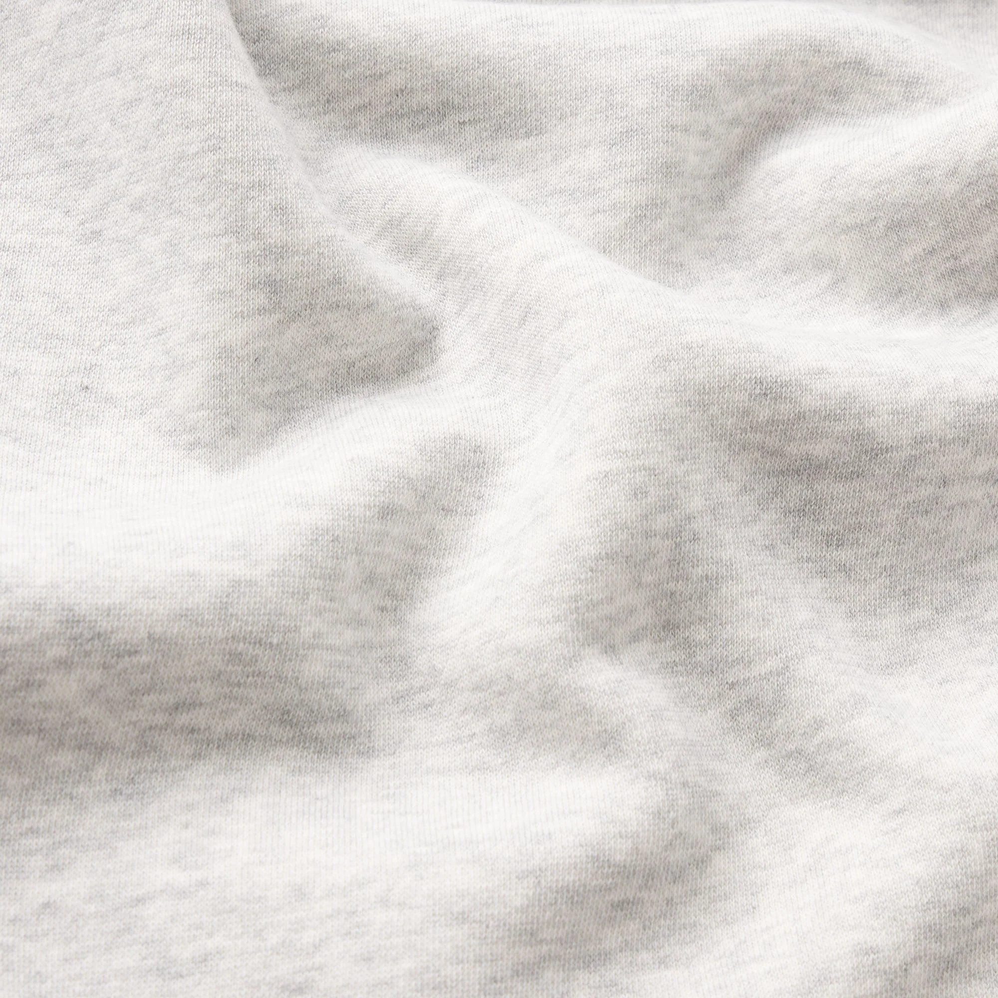FLEECE LOUNGE MENS RELAXED ZIP UP HOODIE | LIGHT HEATHER GREY - Image 8