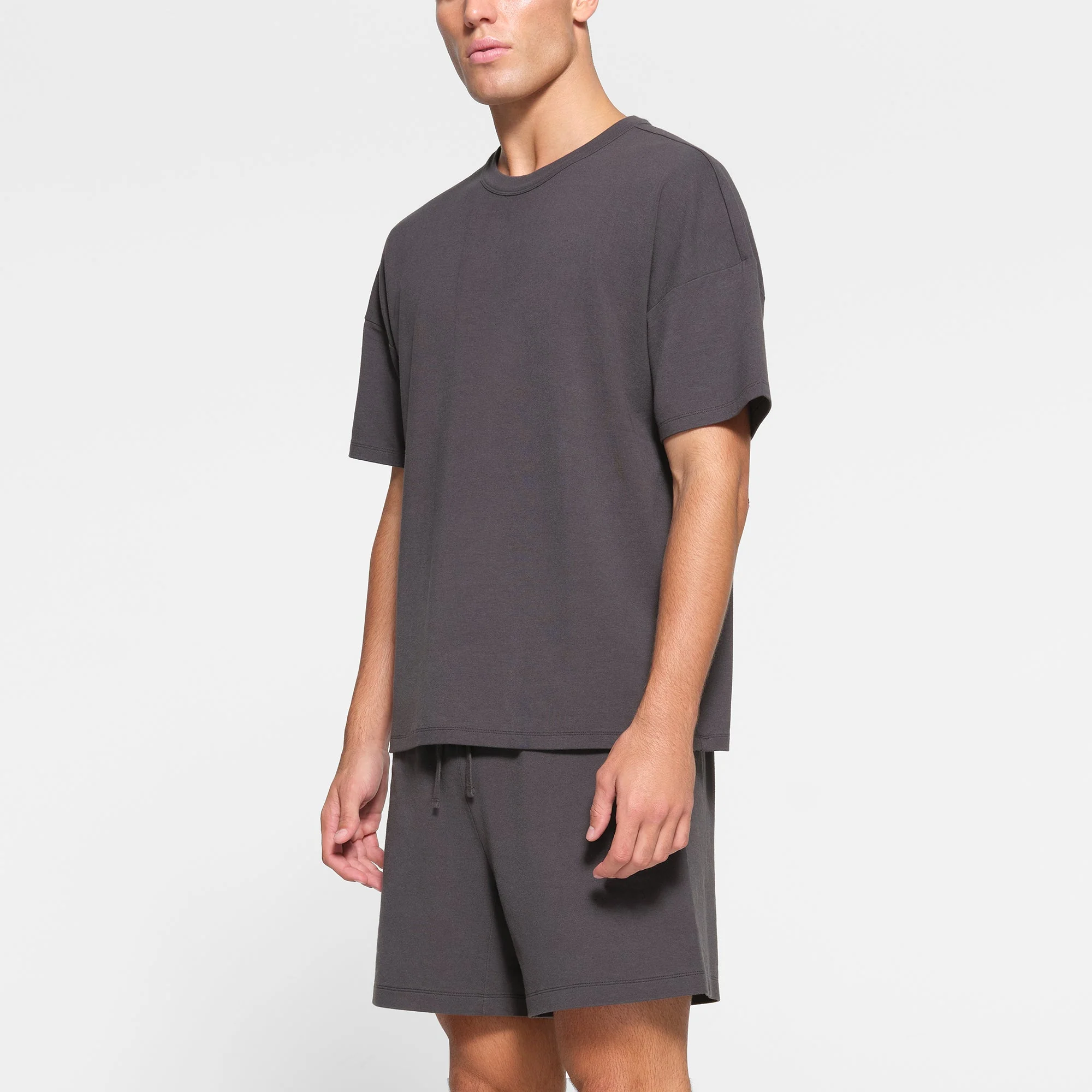JERSEY LOUNGE MENS OVERSIZED T-SHIRT | ASH - Image 3