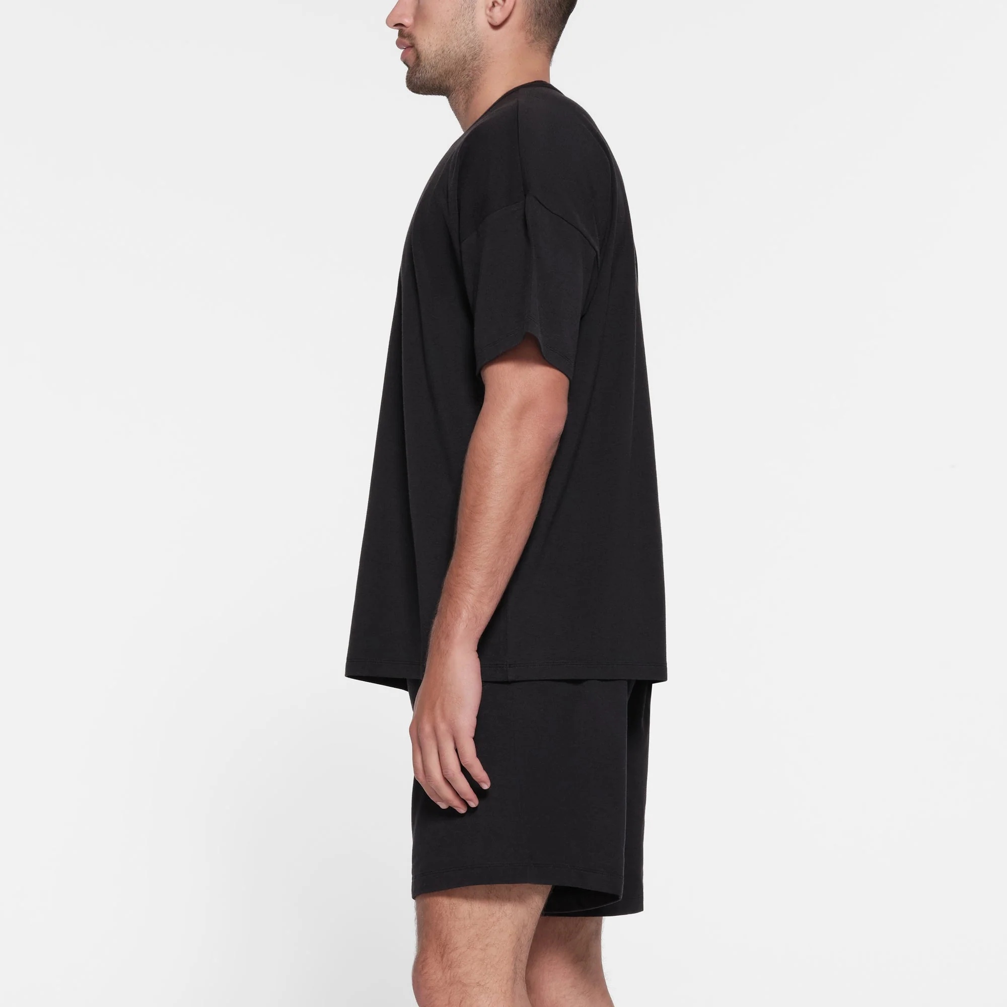 JERSEY LOUNGE MENS OVERSIZED T-SHIRT | OBSIDIAN - Image 3