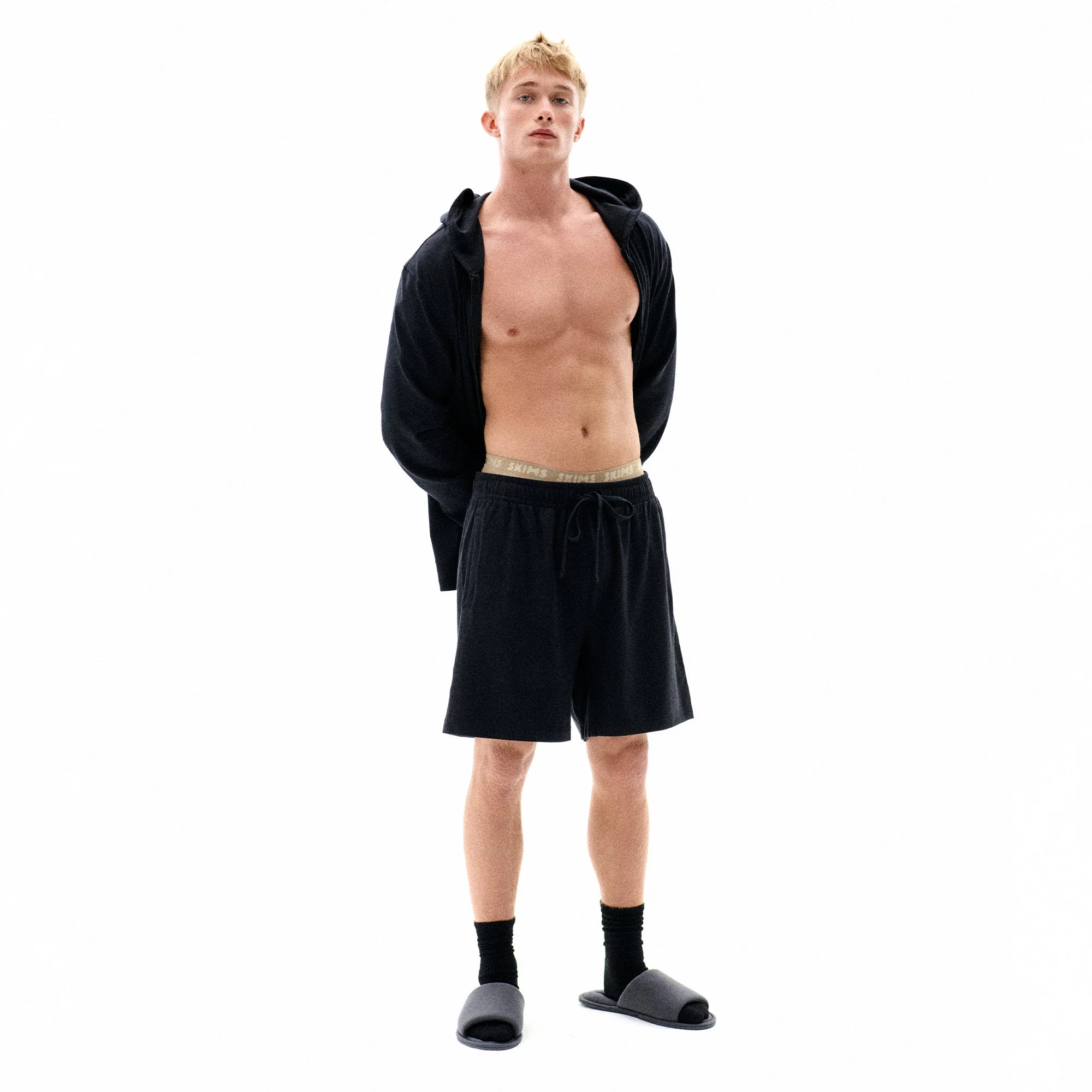 JERSEY LOUNGE MENS RELAXED SHORT | OBSIDIAN - Image 5