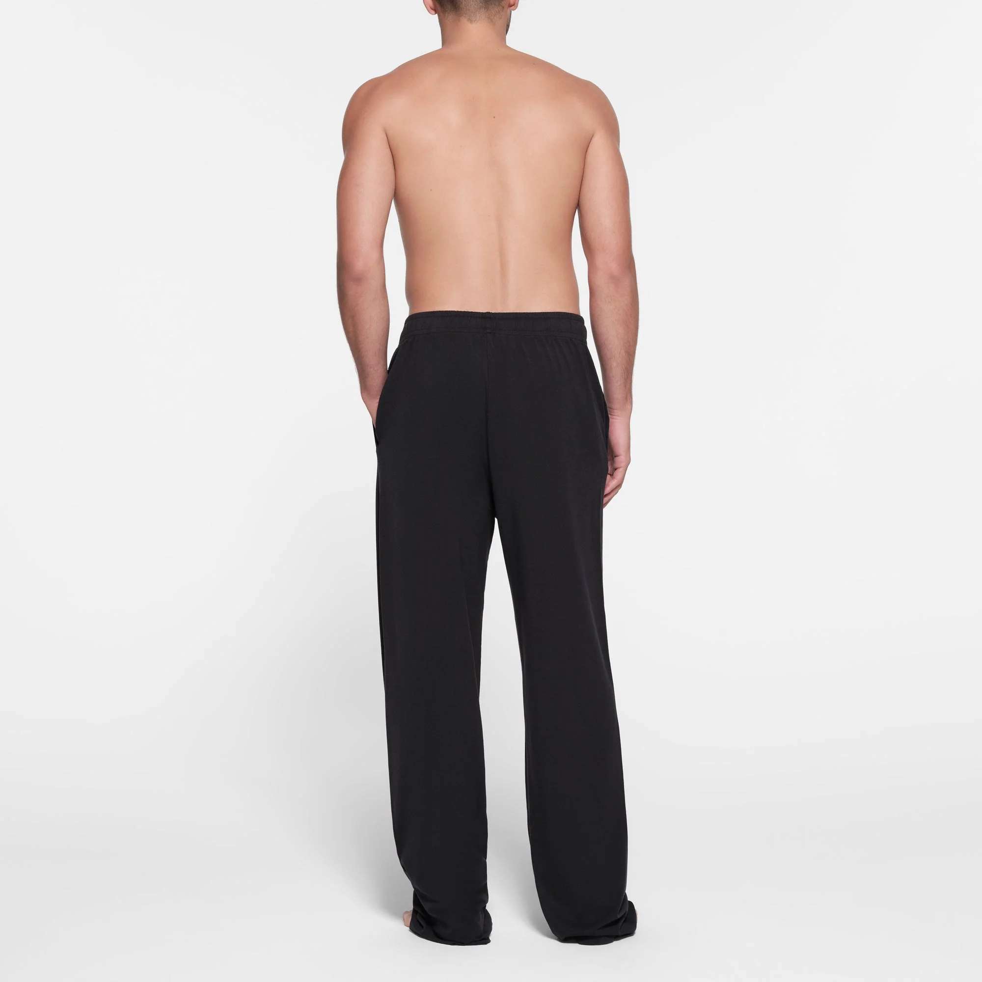 JERSEY LOUNGE MENS RELAXED STRAIGHT LEG PANT | OBSIDIAN - Image 4