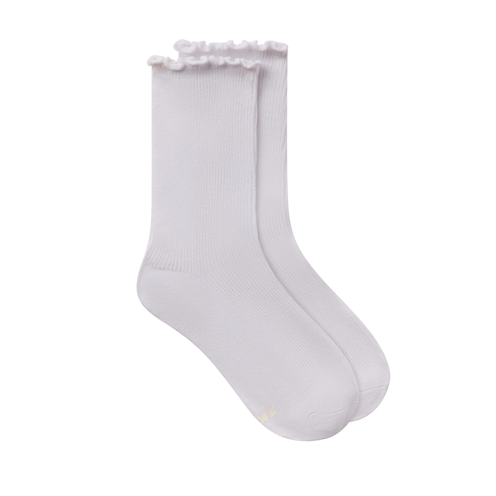 LETTUCE EDGE CREW SOCK 2-PACK | BUBBLEGUM AND SNOW - Image 4