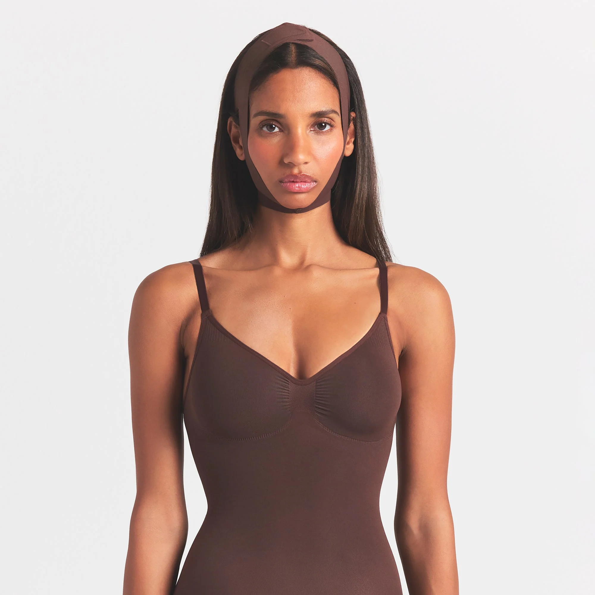 SEAMLESS SCULPT FACE WRAP | COCOA - Image 2