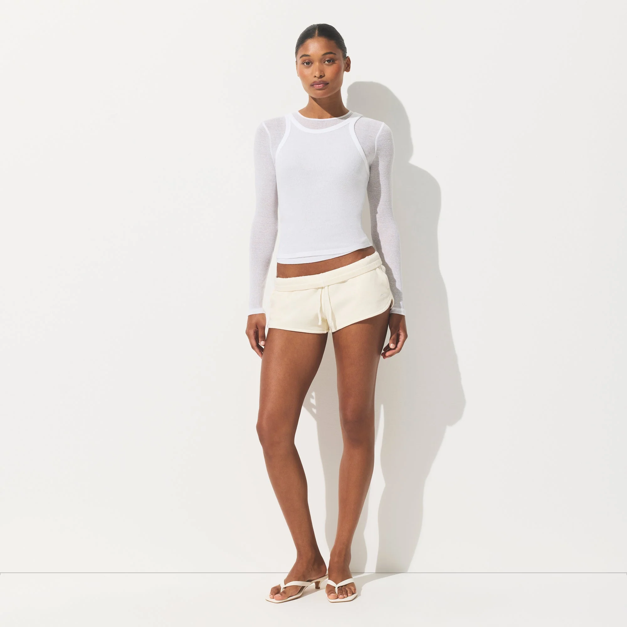 SHEER RIB TANK | SNOW - Image 2