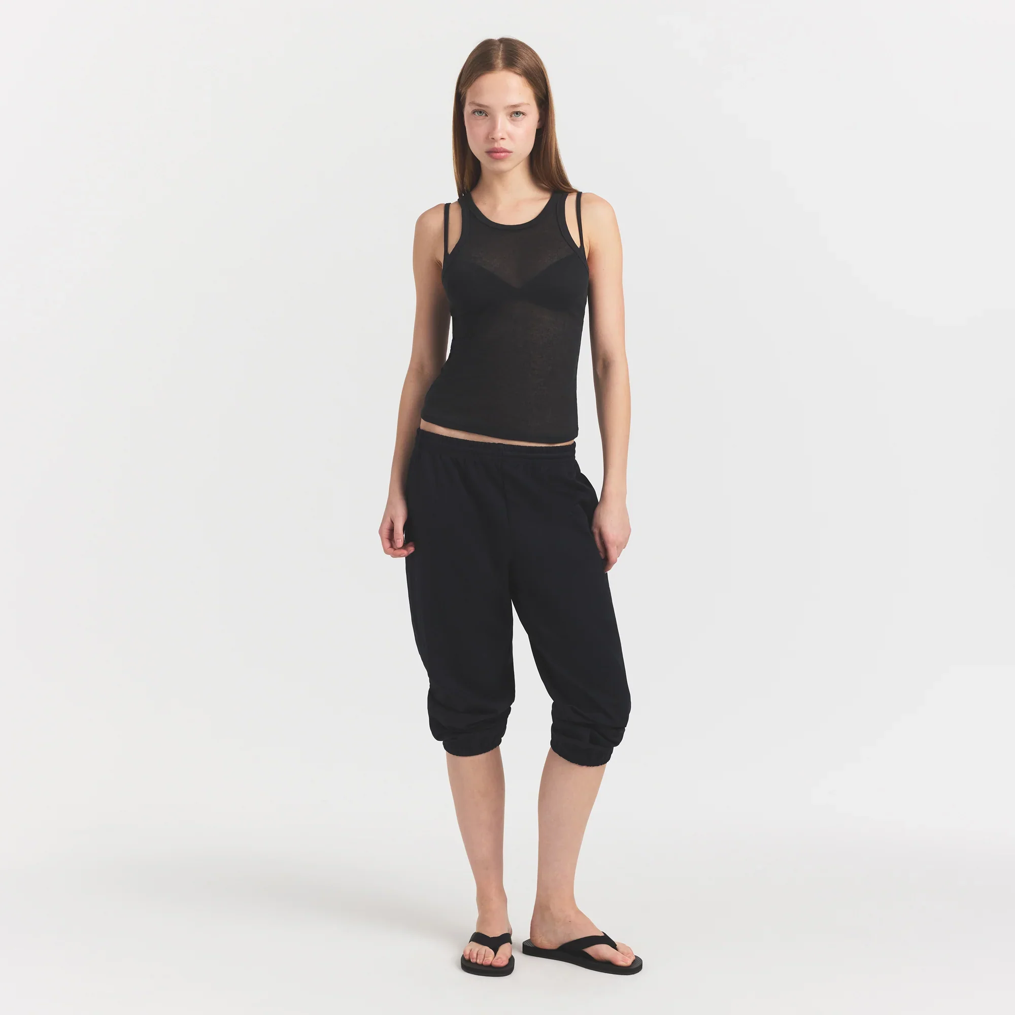 SHEER RIB TANK | SOOT - Image 2
