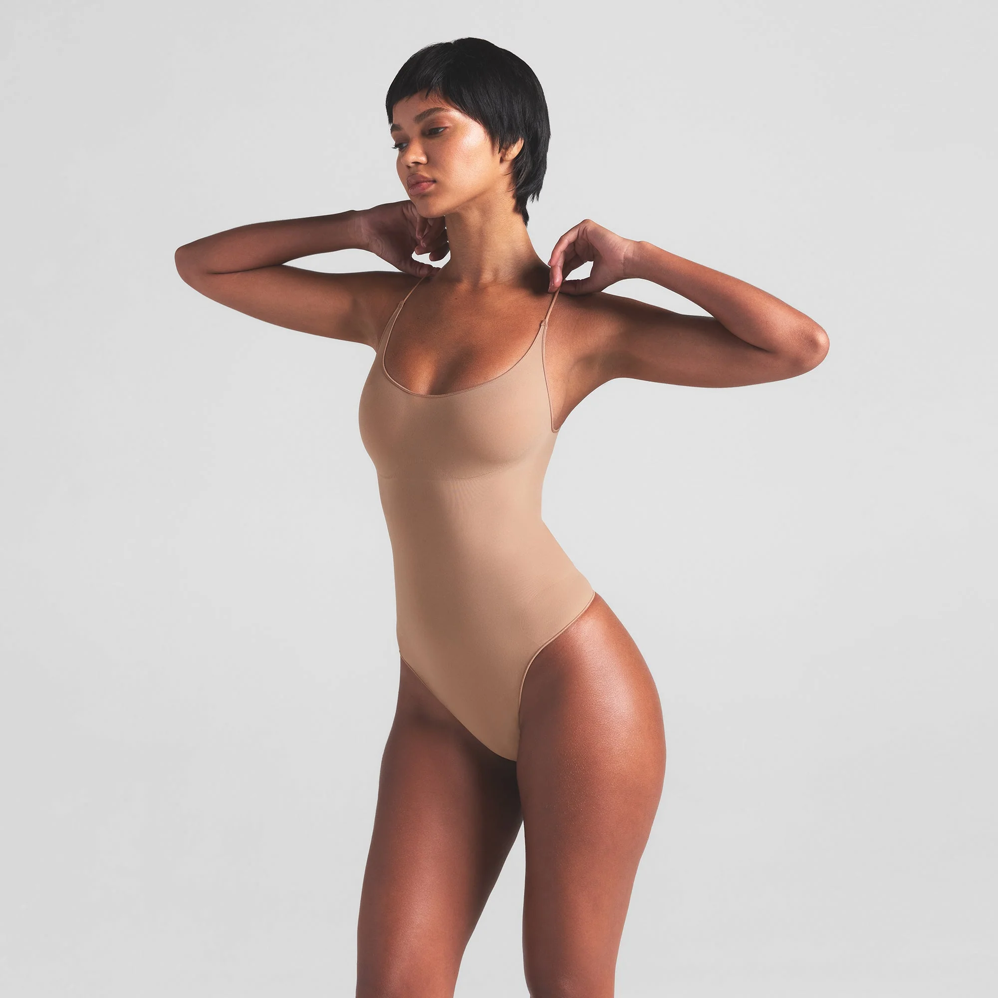 SHEER SEAMLESS THONG BODYSUIT | SIENNA - Image 4