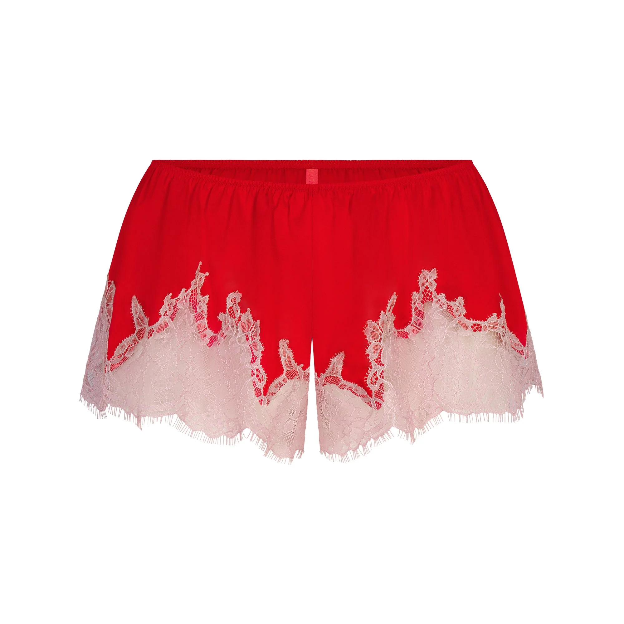 SILK LACE GARTER CAMI AND SHORT SET | RUBY CONTRAST - Image 7