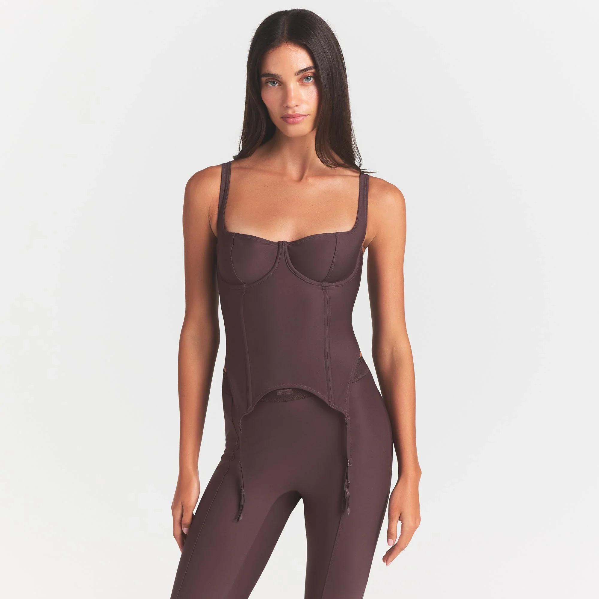 SKIMS BODY CORSET | RAISIN - Image 2