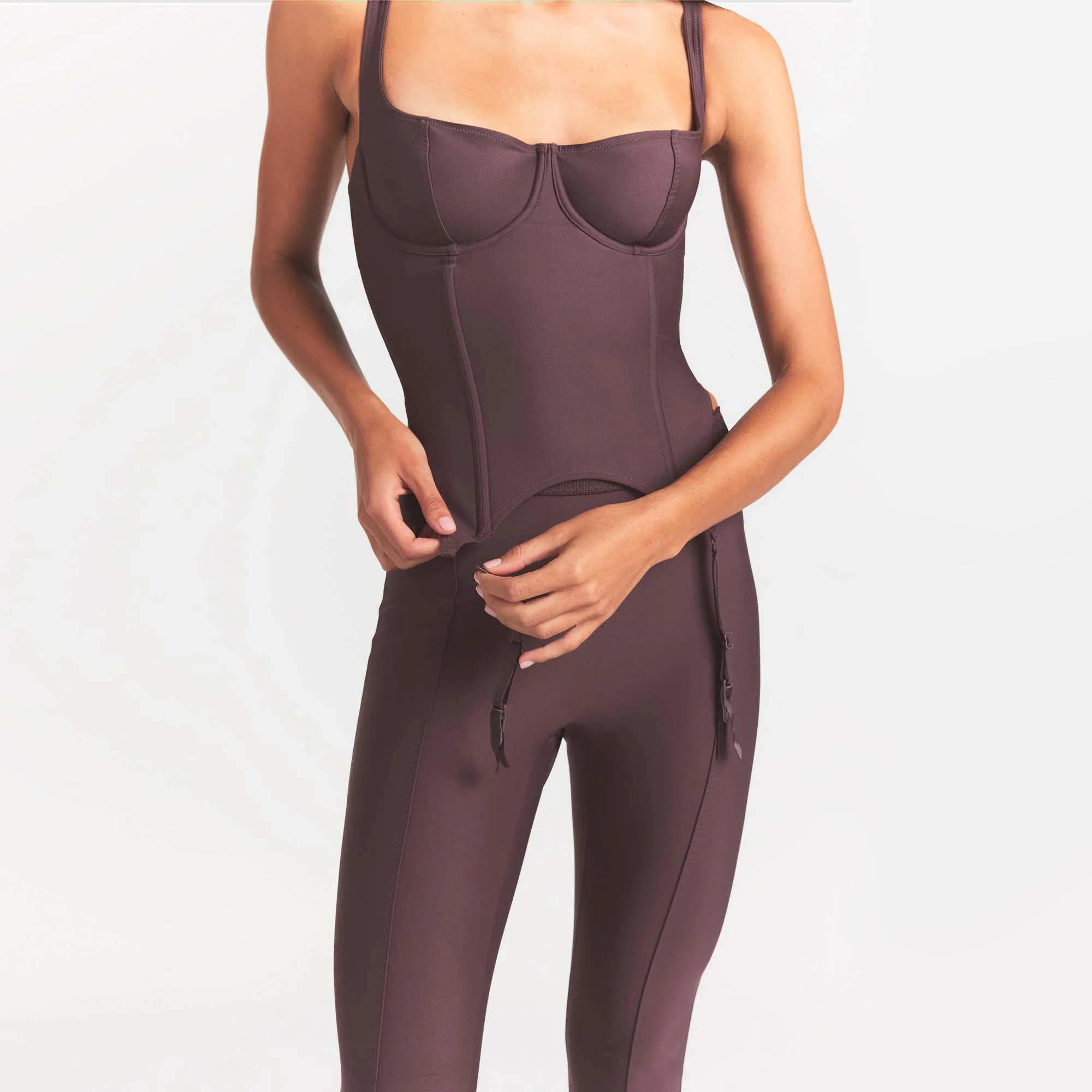 SKIMS BODY CORSET | RAISIN - Image 5
