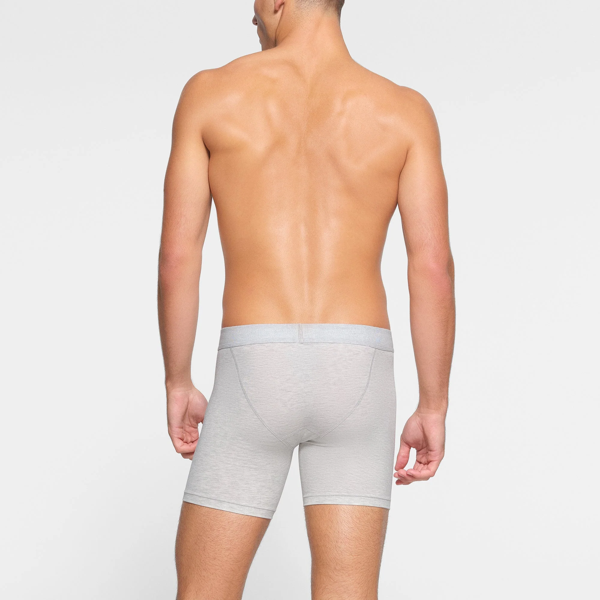 SKIMS COTTON MENS 5" BOXER BRIEF 3-PACK | HEATHER MULTI - Image 4