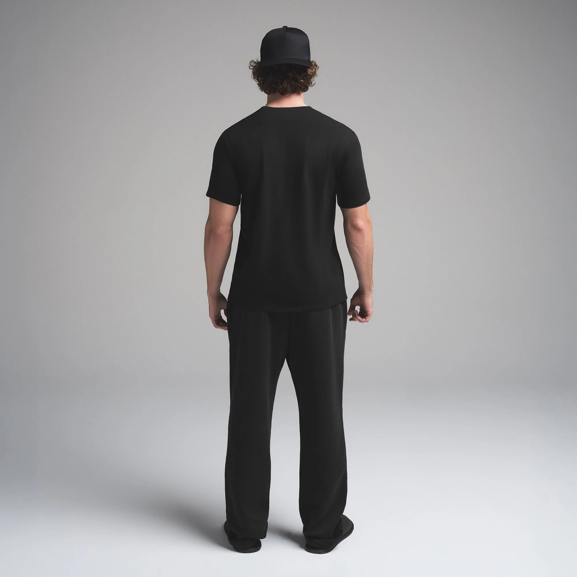 SKIMS COTTON MENS CLASSIC T-SHIRT | ONYX - Image 5