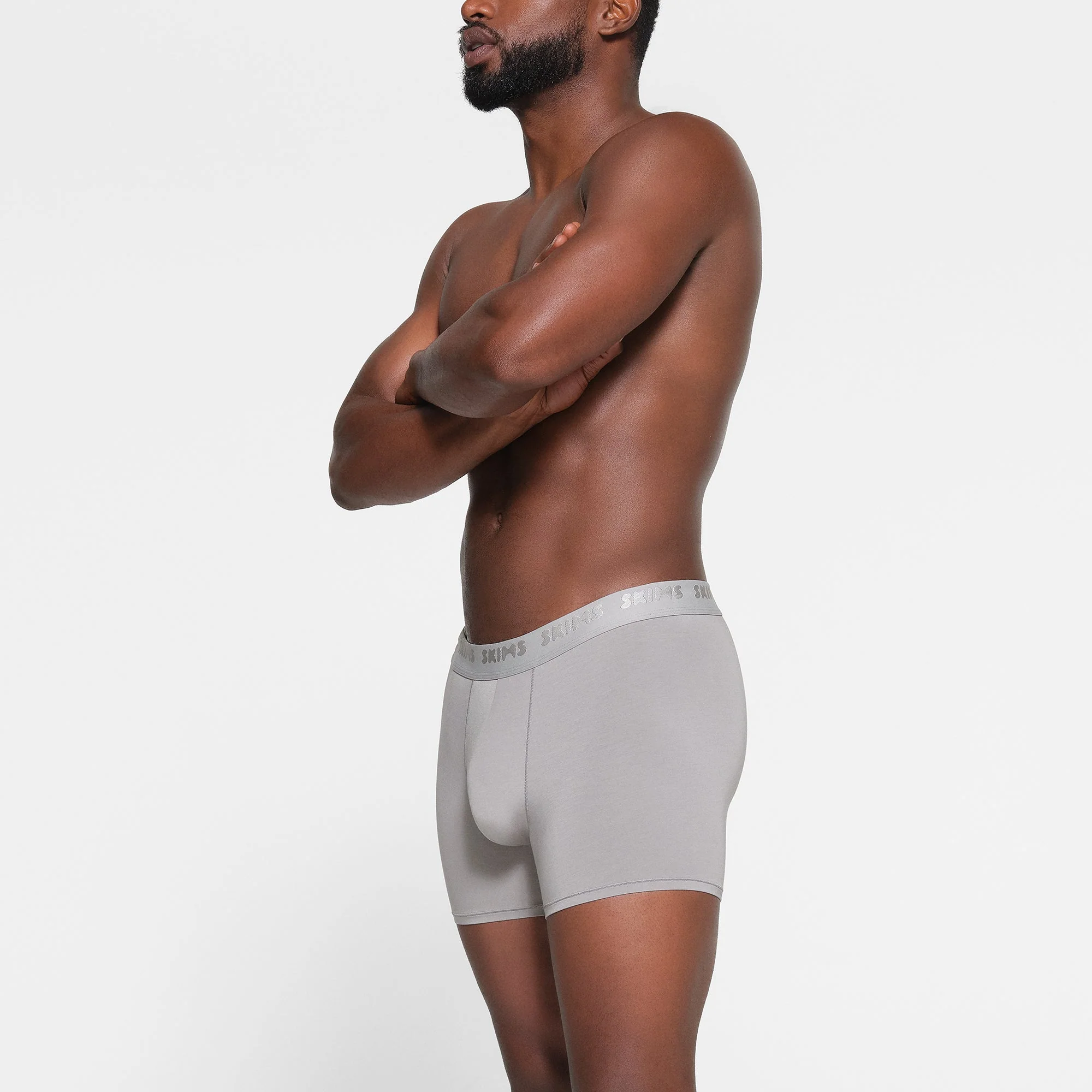 SKIMS STRETCH MENS 3" BOXER BRIEF 3-PACK | GUNMETAL MULTI - Image 3