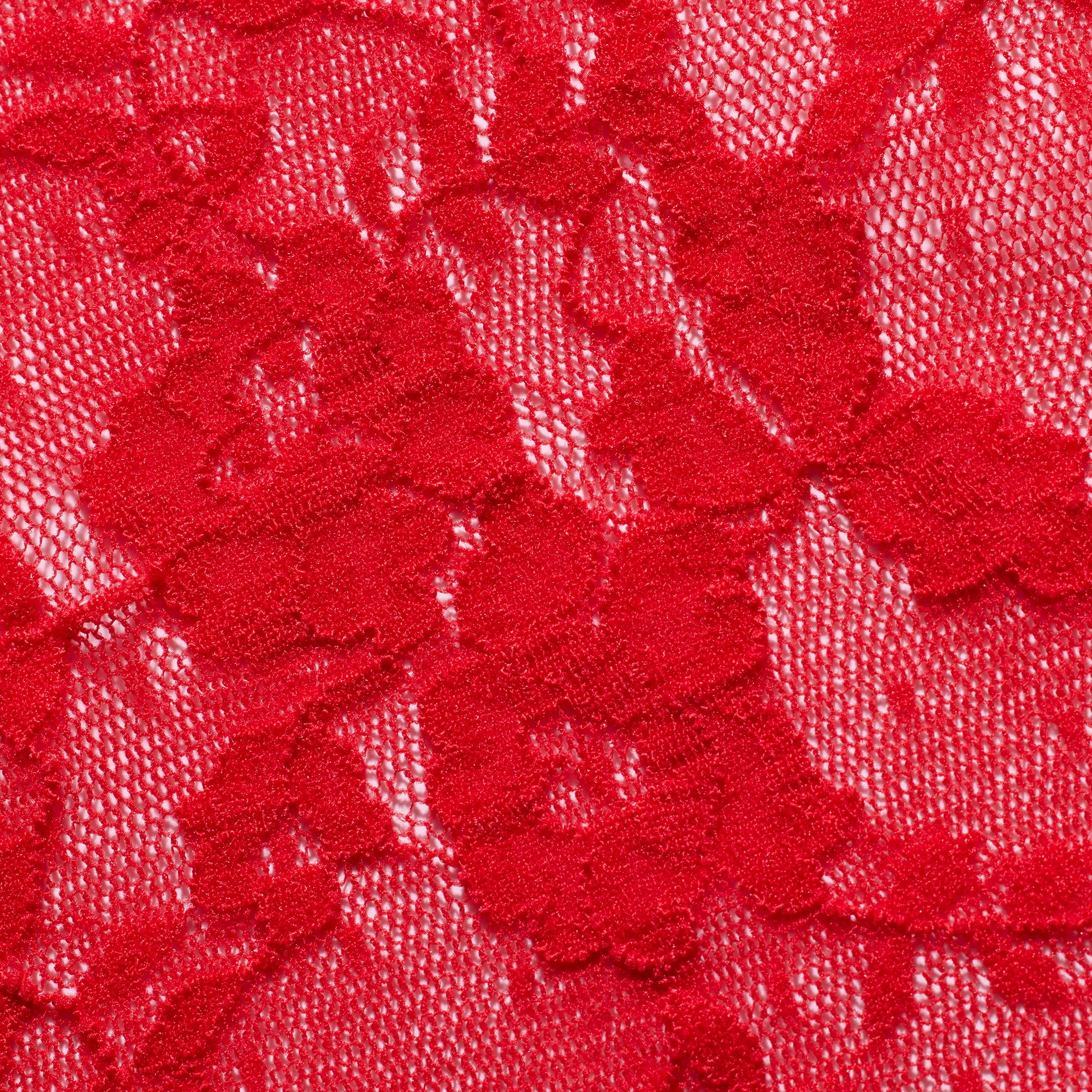 STRETCH LACE TRIANGLE CAMI AND SHORT SET | RED - Image 7