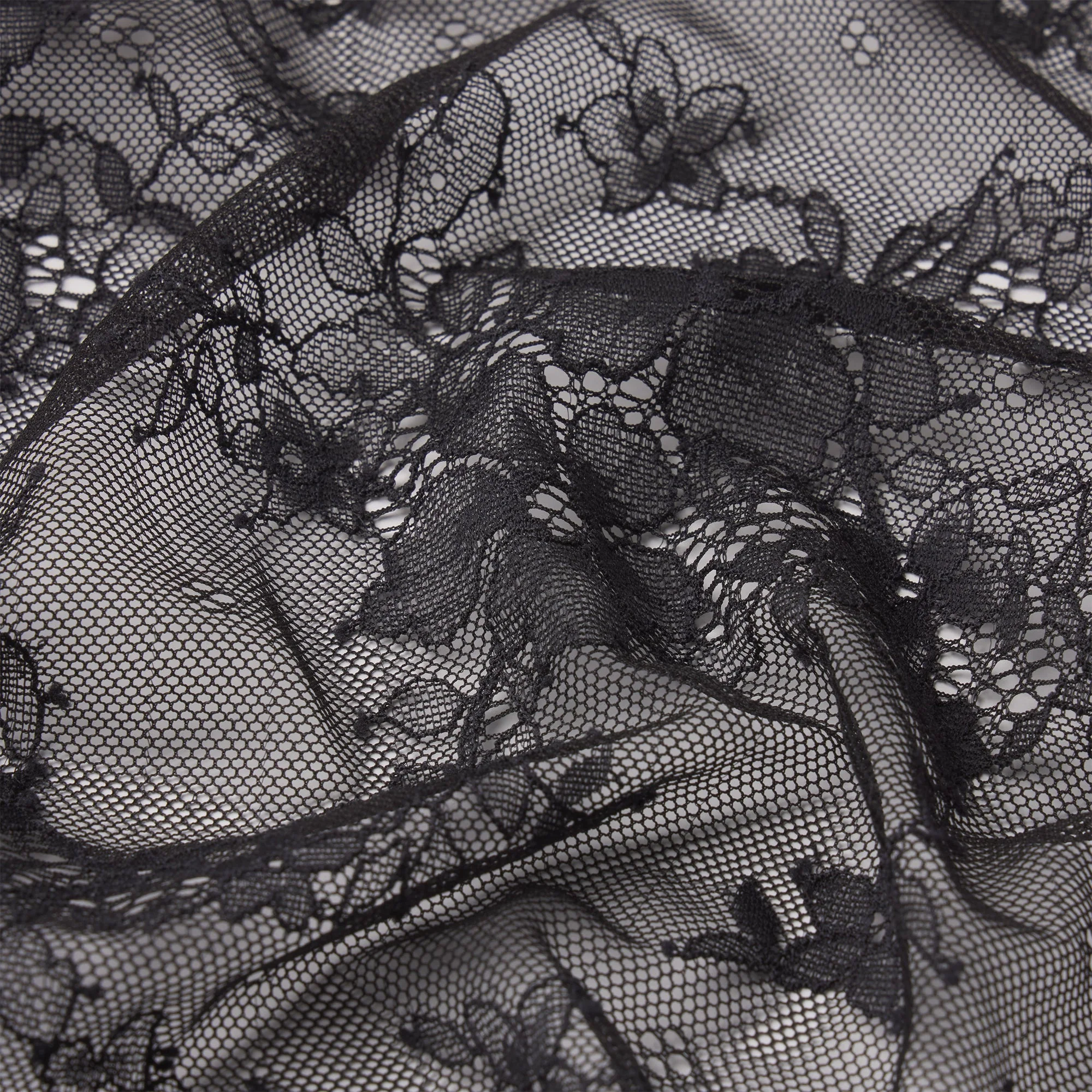 ULTRA FINE LACE PEEK-A-BOO BIKINI | ONYX - Image 7