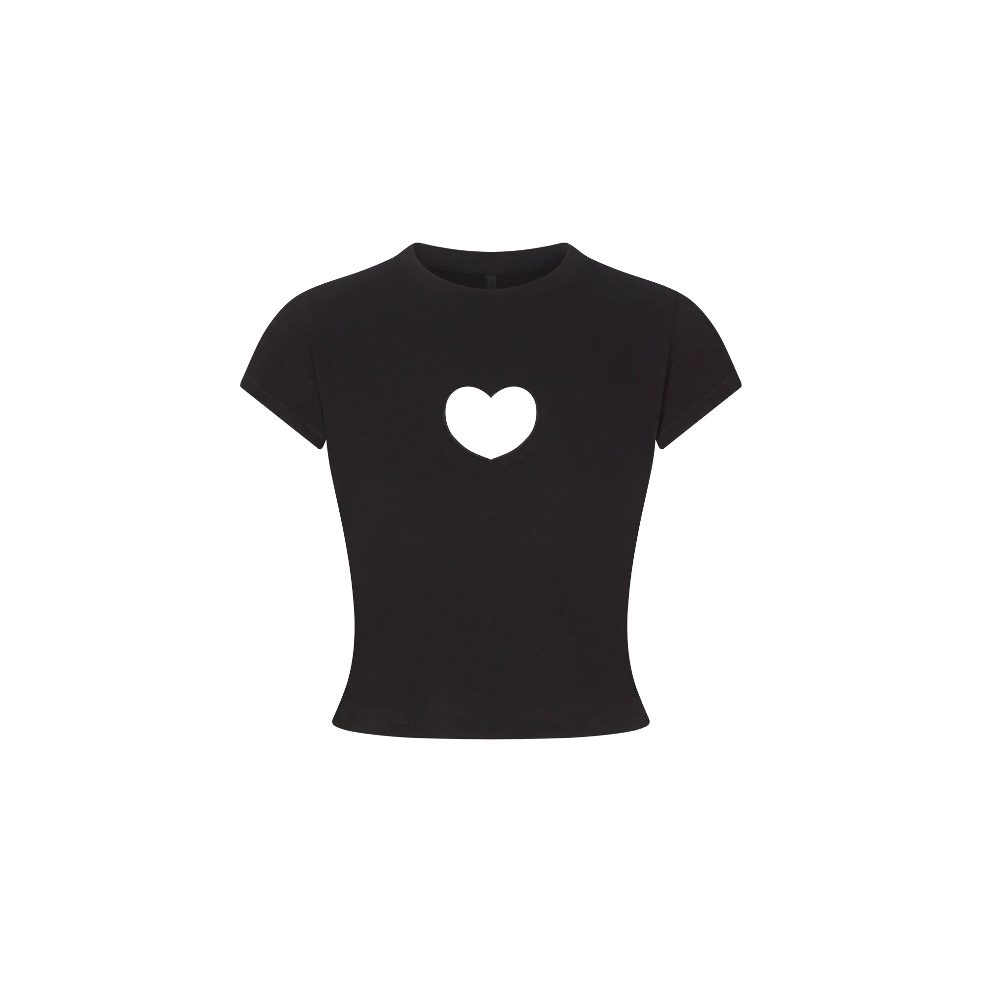 WORN IN JERSEY HEART BABY TEE | WASHED ONYX