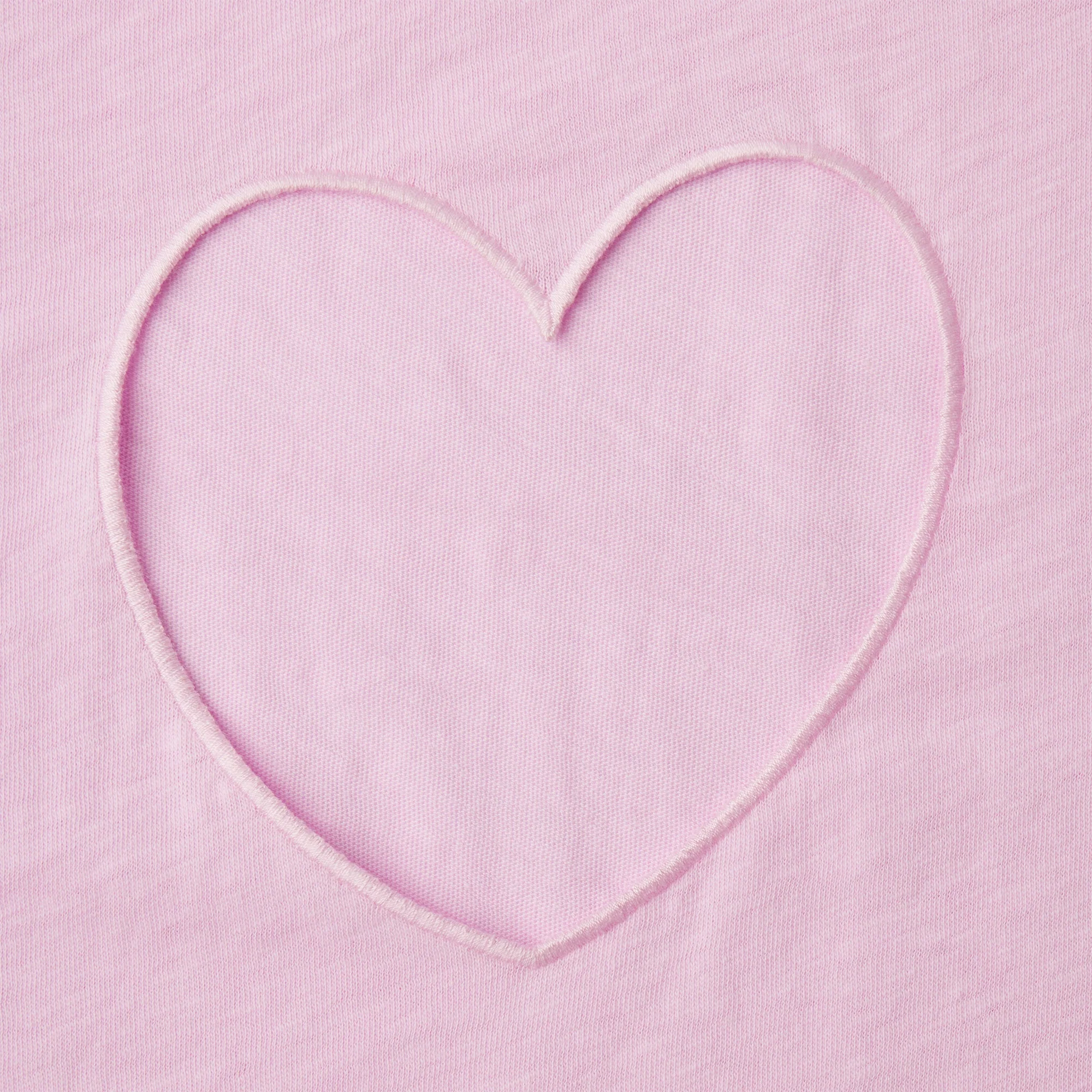WORN IN JERSEY HEART MICRO SHORT | BABY PINK - Image 6