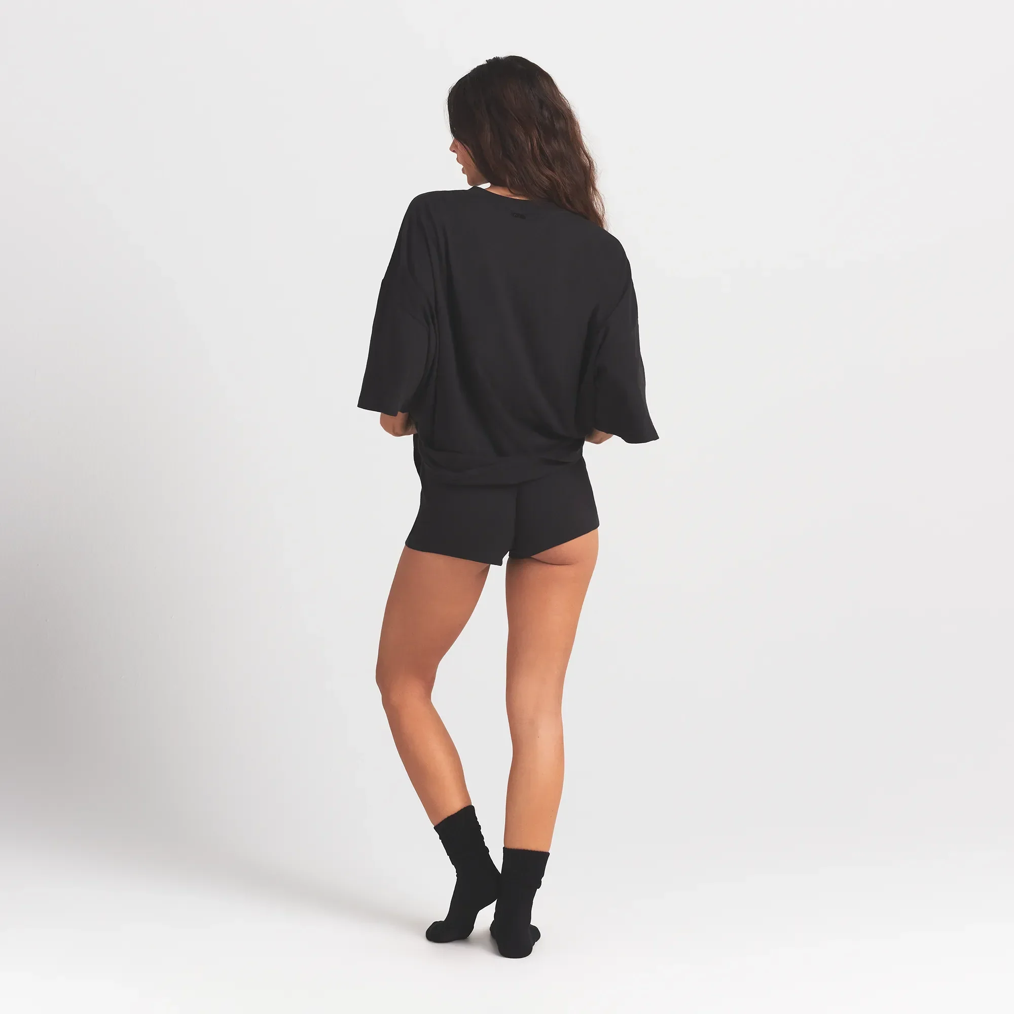 WORN IN JERSEY HEART OVERSIZED T-SHIRT | WASHED ONYX - Image 5